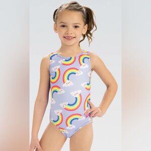 NWT GK GKids In The Clouds Kids gymnastics tumbling dance tank  Leotard